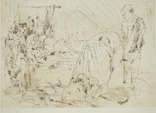 Hommage á Käthe Kollwitz Bl.4 (Kniend) (Perthen Christine)