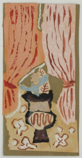 Stillleben mit Blumenvase vor Fenster (Wigand Albert)