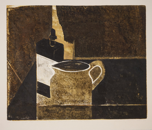 Stilleben mit Flasche und Krug (Gebhardt Helmut)