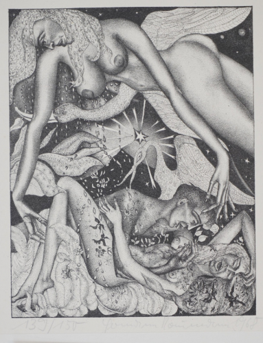 Venus beschirmt die Liebenden (Naumann Hermann)