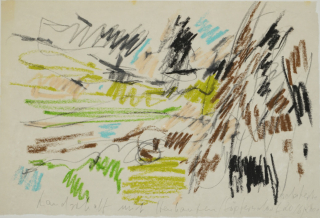 Landschaft mit Heuhaufen (Lepke Gerda)