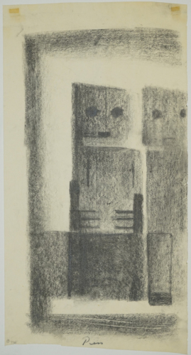 o.T. Zwei Sitzende (Press Friedrich)
