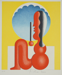 Frau mit Sonnenschirm (Ticha Hans)