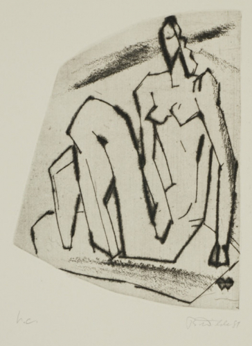 o.T. (Hockender Akt) (Wilde Berndt)