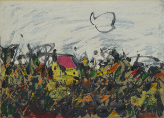 Landschaft mit Taubenwolke (Frenzel Roland)