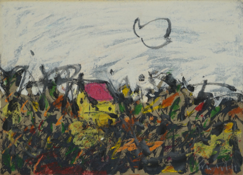 Landschaft mit Taubenwolke (Frenzel Roland)