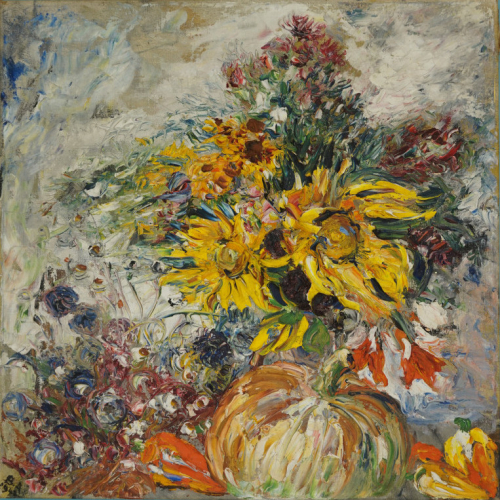 Blumenstillleben mit Kürbis (Asendorpf Bartold)