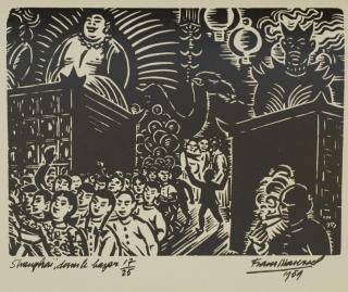 Erinnerung an China Shanghai,  (Masereel Franz)