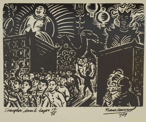 Erinnerung an China Shanghai,  (Masereel Franz)