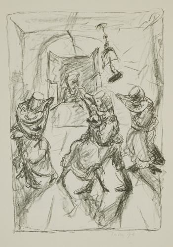 Wirtshausszene; Woyzeck am Fenster (John Joachim)