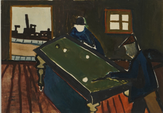 o.T. (Billardspieler) (Schroeder Ernst)