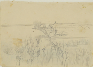 o.T. (Landschaft am Bodden) (Schroeder Ernst)