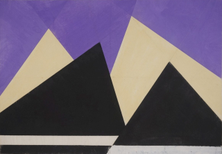 o.T. (Aufgipfelung in Violett) (Glöckner Hermann)