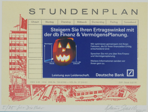 Stundenplan (Staeck Klaus )
