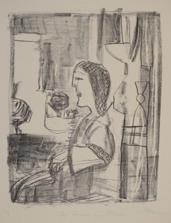 Sitzende Frau am Fenster (Goltzsche Dieter)