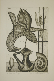 Stilleben mit Engel (Naumann Hermann)
