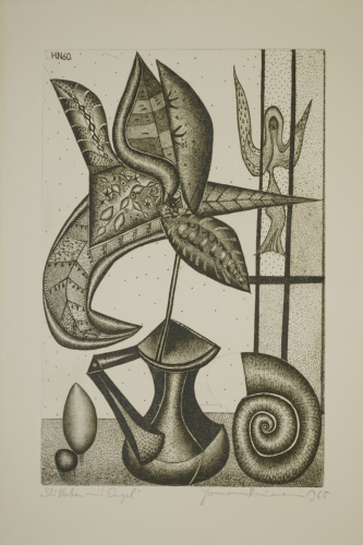 Stilleben mit Engel (Naumann Hermann)