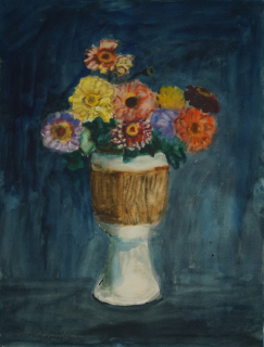 Stillleben mit Zinnien (Rosenhauer Theodor)