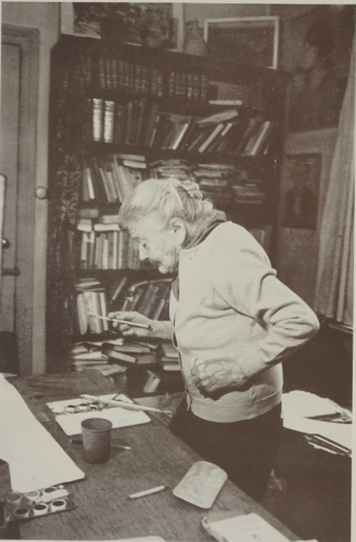 Porträt am Arbeitsplatz (Paris Helga )