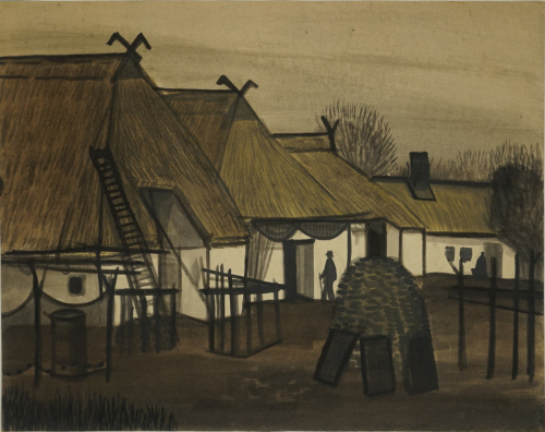 o.T. (Fischerdorf) Rückseite (Schroeder Ernst)