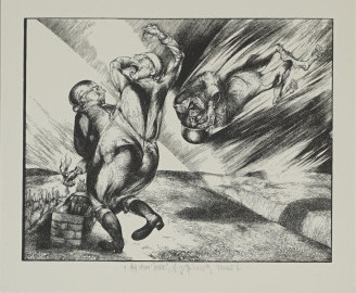 Auf dem Felde - Feuer II (Hirsch Karl-Georg)