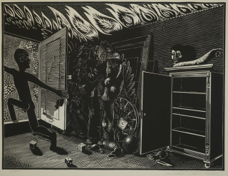 Prometheus verläßt das Theater (Mattheuer Wolfgang)