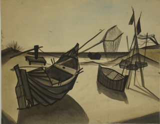 o.T. (Boote) Vorderseite (Schroeder Ernst)