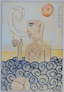 o.T. Raucher im Wasser (Götze Moritz)