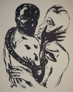 o.T. (Paar mit Schlange) (Hampel Angela)