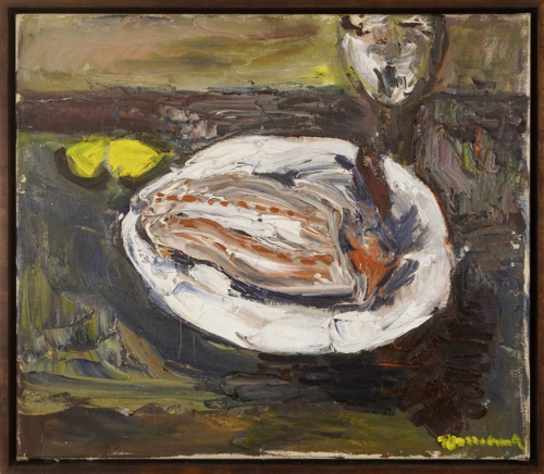 Stilleben mit Teller und Pokal (Hassebrauk Ernst)