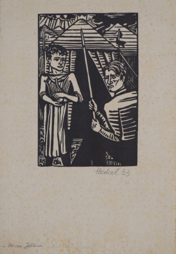 Vorm Zelt (Heckel Erich)