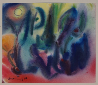 Landschaft mit Mond (Hennig Albert)