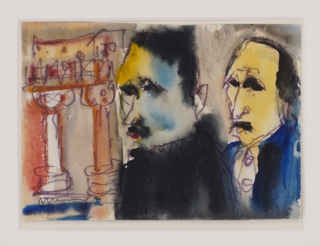 o.T. (Zwei Köpfe) (Hennig Albert)