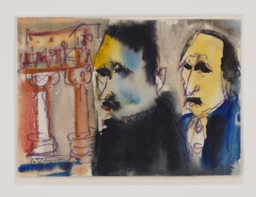 o.T. (Zwei Köpfe) (Hennig Albert)
