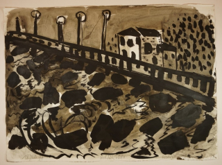 o.T. (Landschaft am Meer)  (Herrmann Peter)