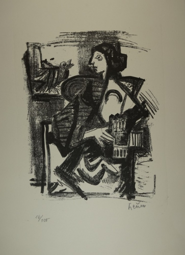 Frau und Vogel  Bl.6 (Heuer Joachim)