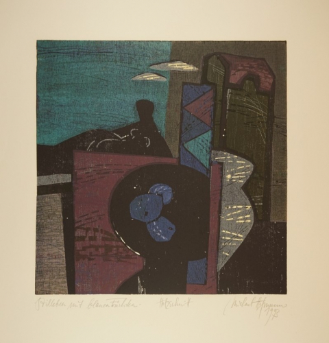 Stilleben mit blauen Früchten (Hofmann Michael)