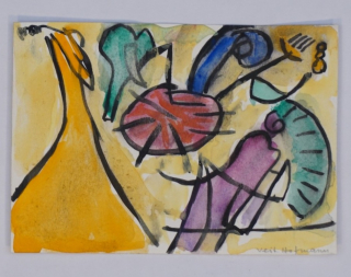 o.T. Einladung z. Ausst. Poesia (Hofmann Veit)