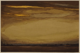 Himmel mit Lichtstreifen (Hund Hans-Peter)