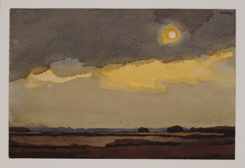 Himmel mit Sonne (Hund Hans-Peter)