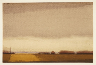 Ruhiger Himmel in Graustufungen (Hund Hans-Peter)