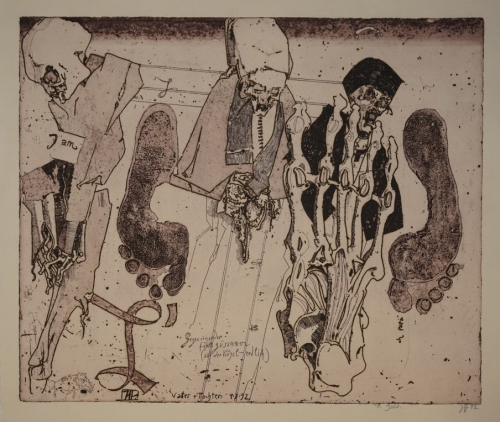 Gegeneinander führt zusammen (auf der Kugel) (Janssen Horst)