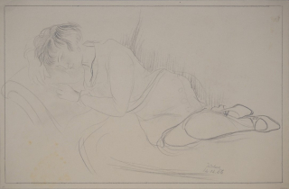 o.T. (Ruhendes Mädchen) (Jüchser Hans)