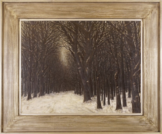 (Waldweg im Winter) (Krug Karl)