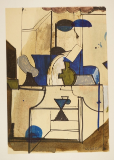 Tisch und Lampe (Leber Wolfgang)
