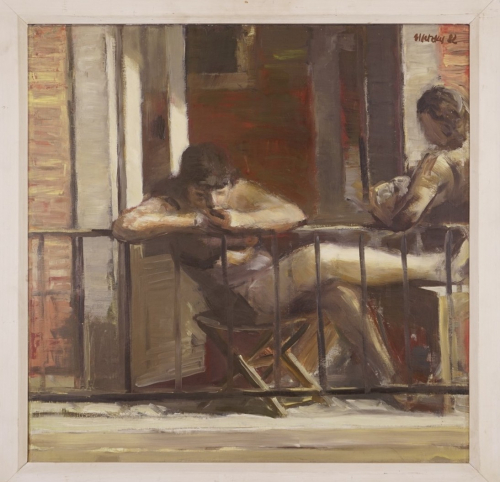 o.T. Auf dem Balkon / Siesta (Metzkes Harald)