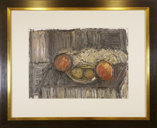 o.T. (Stillleben mit Obstschale und Äpfeln) (Böhme Lothar)