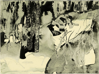 Eichenstamm und Felsen (Einsiedel) (Morgner Michael)