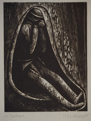 Soldat in Zeltplane zu Barbusse (Müller Gerhard Kurt)
