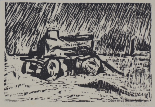 o.T. Landschaft mit Hänger (Münzner Karlheinz)